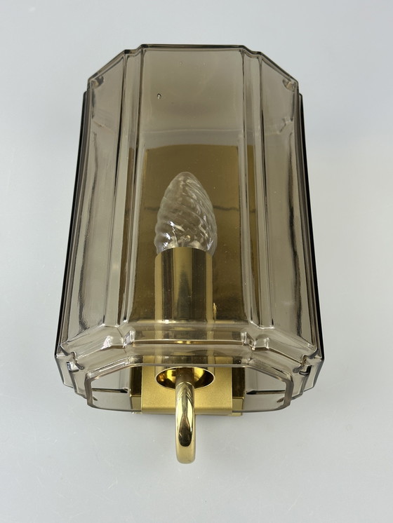 Image 1 of 60s 70s aplique Glashütte Limburg Alemania vidrio y metal Age Design