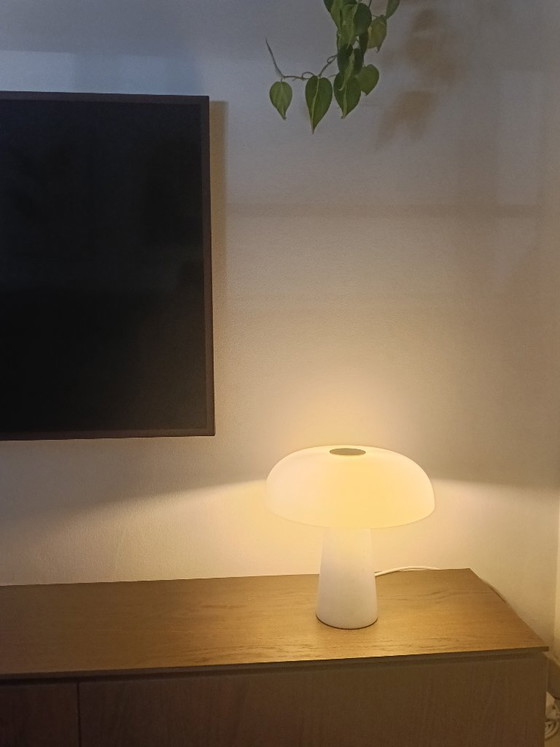 Design For The People Glossy White Table Lamp – Glass, Marble (photo 3 of 6)