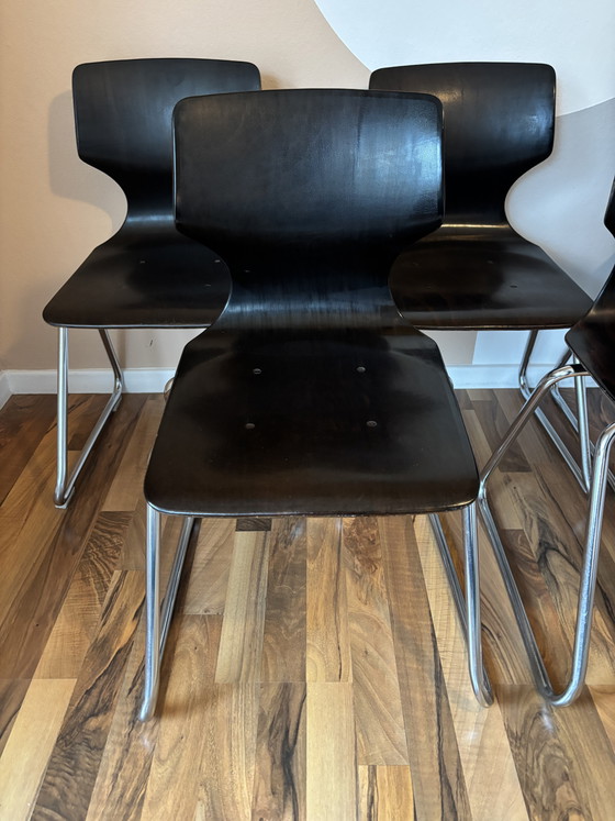 Image 1 of 5 Pagholz chairs by Flötotto, 1960s–1970s