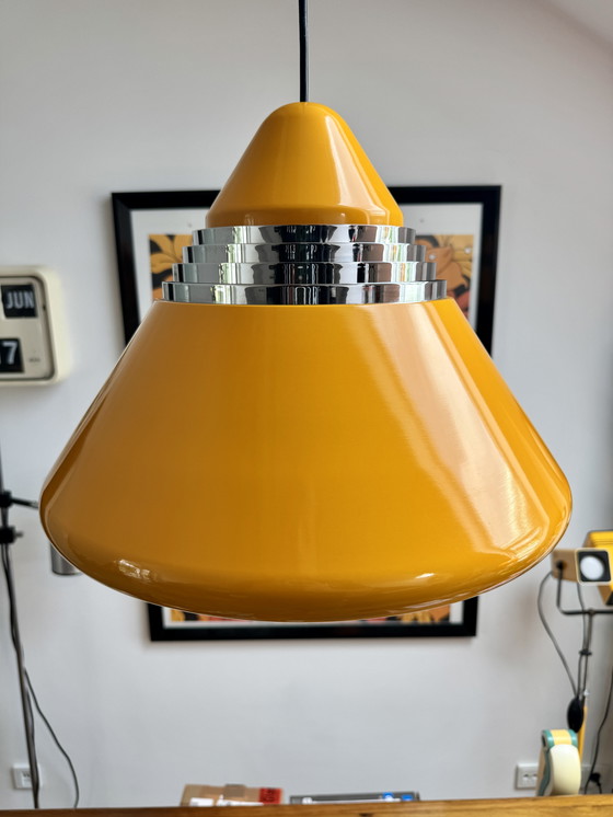 Image 1 of Lampada a sospensione Alfred Kalthoff by Staff Leuchten 1970s Space Age Design tedesco Lightning