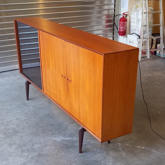 Image 1 of Sideboard Vintage Oswald Vermaercke V-form 1960's 