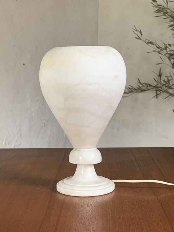 Image 1 of Vintage alabaster table lamp