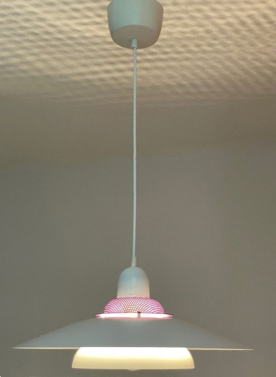 Image 1 of Jeka vintage Deens design LAMP Mid Century wit paars