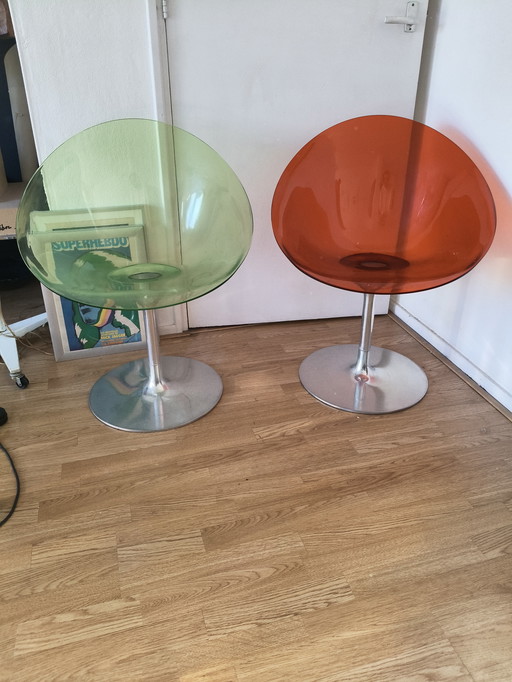 Vintage-Drehstühle der Serie Eros von Philippe Starck für Kartell