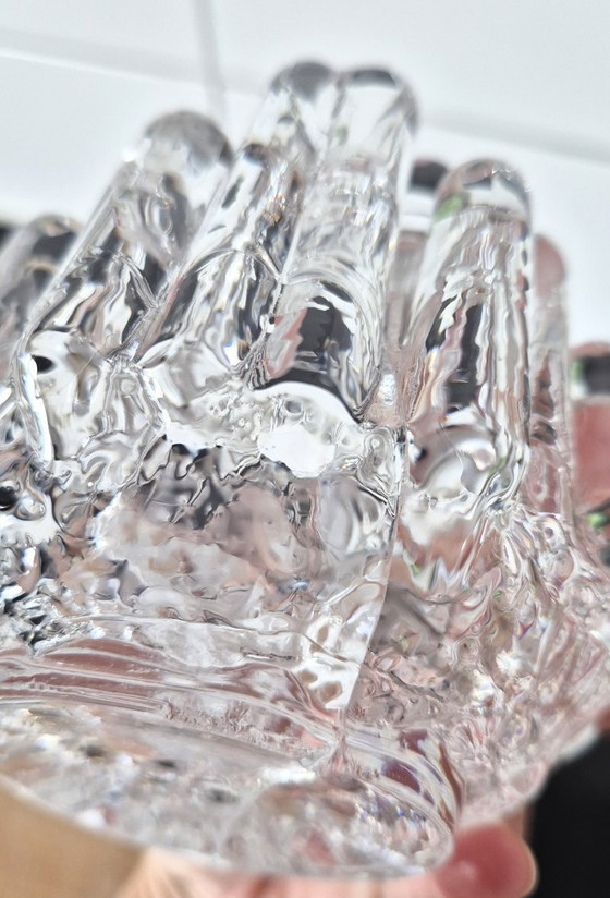 Image 1 of Kosta Boda Polar Kandelaar– Göran Wärff – Zweeds Kristal Design 1970