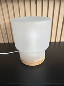 IKEA Sinnerlig Jaren 80 Tafellamp Matglas