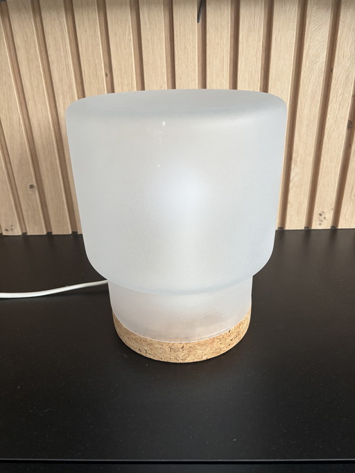 IKEA Sinnerlig Jaren 80 Tafellamp Matglas