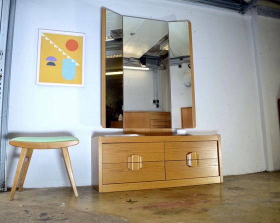 Image 1 of Toletta con specchio vintage anni '70 Schmink Kommode