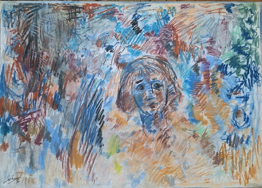 Large work, Jelle Hoogstra, unique, colorful, abstract