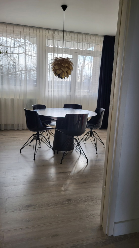 5x MDF Italia Sedie a Guscio Flow Chair Nere – Sedie da pranzo, Plastic, Metal (photo 5 of 5)