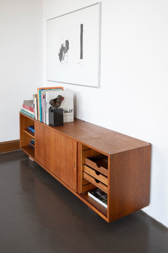 Image 1 of Floating mid-century modern wall sideboard / lowboard