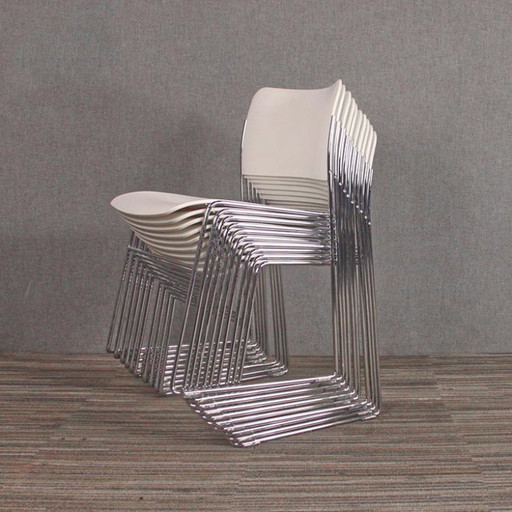 10x Chaises de cantine empilables HOWE 40-4