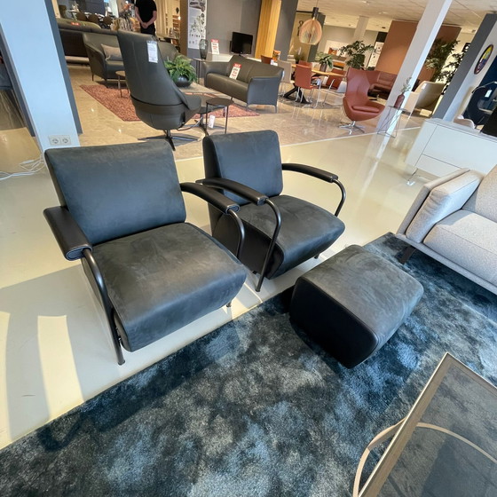 Image 1 of Leolux Scylla Sessel mit Hocker (2er-Set)