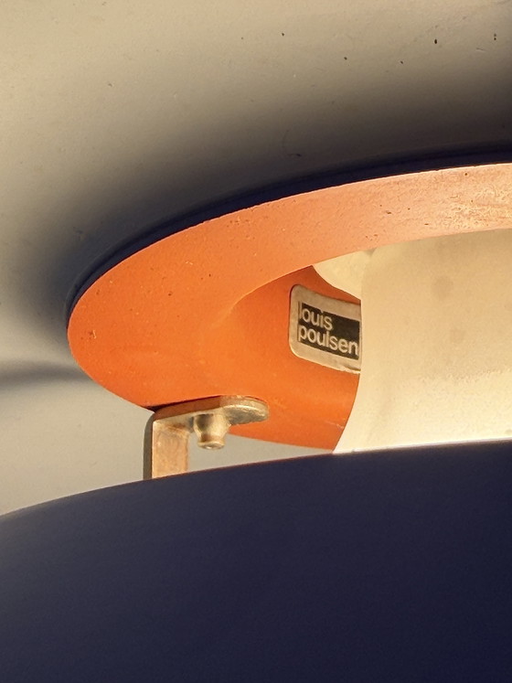 Vintage Louis Poulsen PH 4/3 – Poul Henningsen – blauw – 1960s/70s – Hanglampen, Metal (photo 6 of 15)
