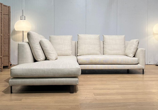 Canapé d'angle Minotti Allen, récemment retapissé
