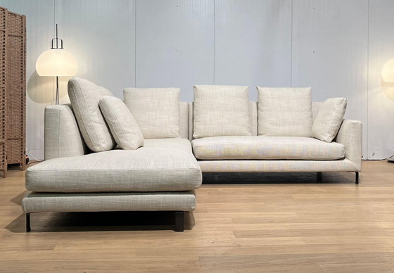 Image 1 of Canapé d'angle Minotti Allen, récemment retapissé