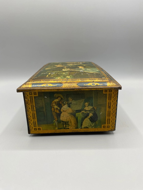 Afsluitbare blikken doos, decoratie met meesterwerken, Widow J. Bekkers & Son Dordrecht – Decoratieve objecten (photo 5 of 9)