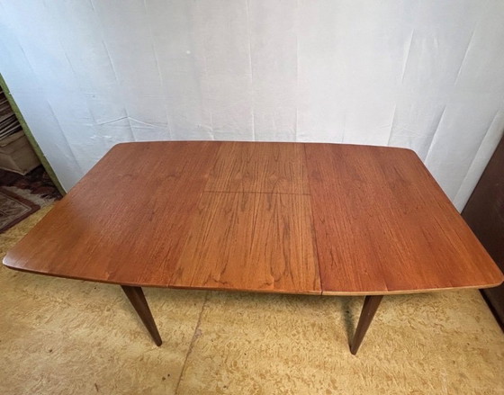 Image 1 of Mid-Century Retro Vintage Teak Extending Dining Table by Elliots of Newbury,1960  Danishlegant dining table by Elliots of Newbu