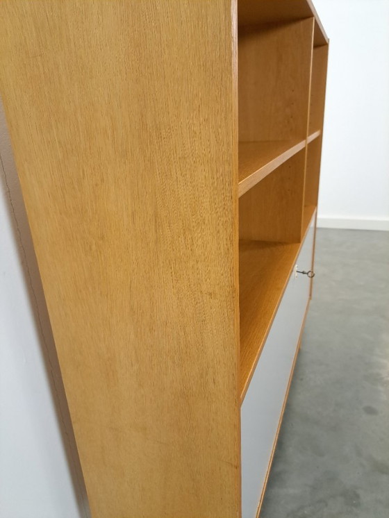 Image 1 of Danish Domino Mobler cabinet with flap door