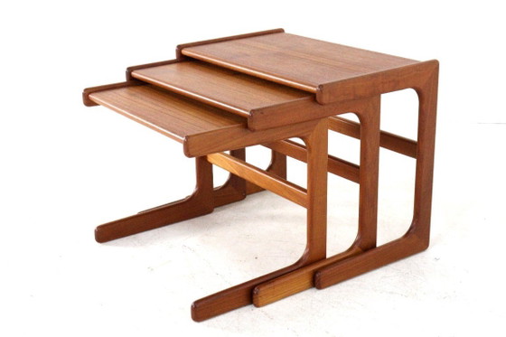 Image 1 of Salin Nyborg nesting tables bijzettafels vintage
