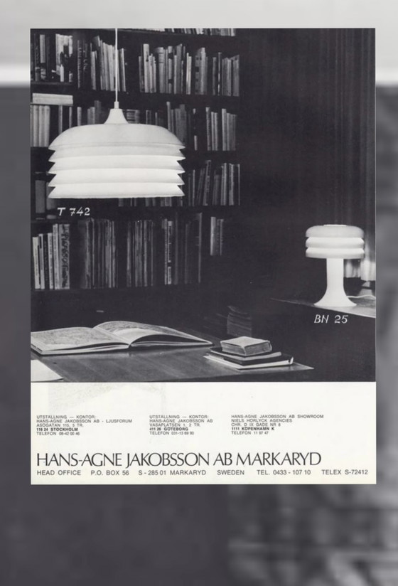 Image 1 of Vintage Svera Hans Agne Jacobsson table lamp 70's