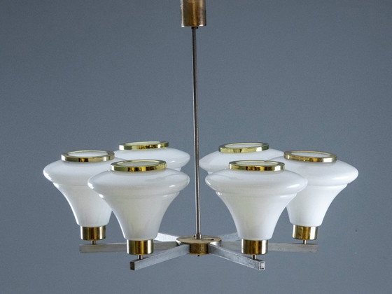 Image 1 of Lampadario, Josef Hůrka, anni '60, Cecoslovacchia