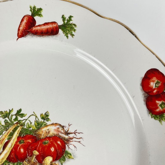 Image 1 of KG Lunéville Round Platter "Le Potager", 1950/70