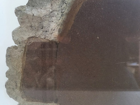 Image 1 of MAGNIFICENT VINTAGE ANTIQUE MIRROR WITH SNAKES ON A PLEXIGLAS BASE, 1970