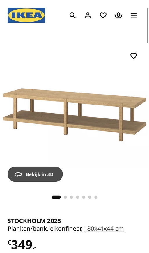 IKEA STOCKHOLM 2025 Sofa / TV Unit – NEW in box