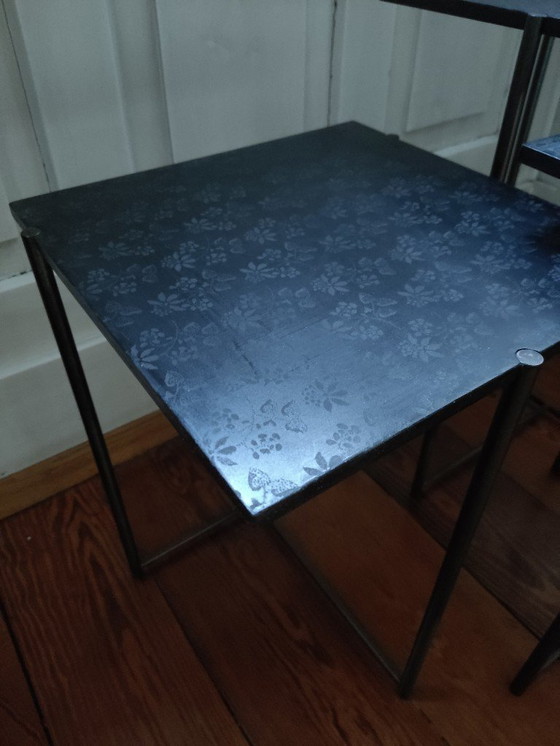 Image 1 of Capo d'opera Mini Set de table d'appoint, Lava-Tattoo, Alessio Bassan 2015, noir