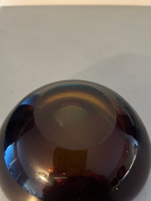 Cenicero vintage de cristal de Murano