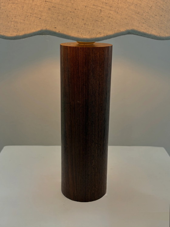 Lampada da tavolo vintage in legno – Lampade da tavolo, Wood, Cotton, Scandinavian (photo 3 of 5)