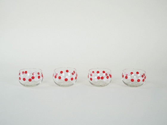 Image 1 of Set di ciotole in vetro, design italiano, anni '80, made in Italy