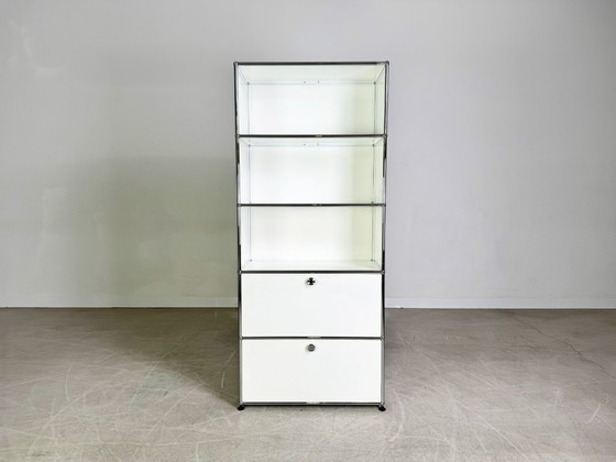 Image 1 of Original USM Haller office cabinet/bookshelf, pure white design