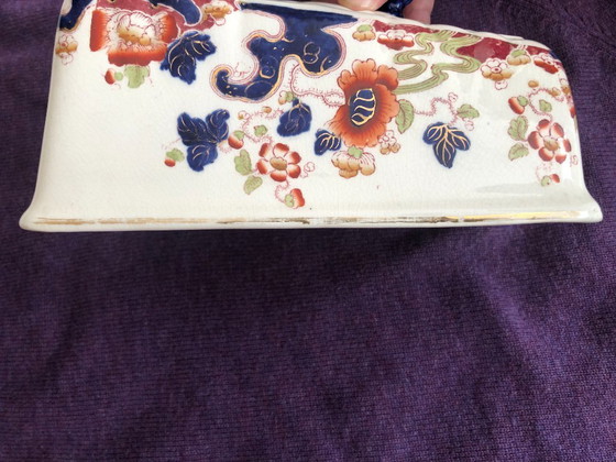 Image 1 of Antique English Large Cheese Keeper or Butter Dish