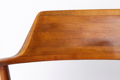Poltrona Wilkhahn 411, vintage anni '60 in teak, sedia moderna tedesca di metà secolo