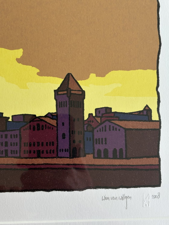 Image 1 of Usine Verkade. Sérigraphie de Wim Van Willegen
