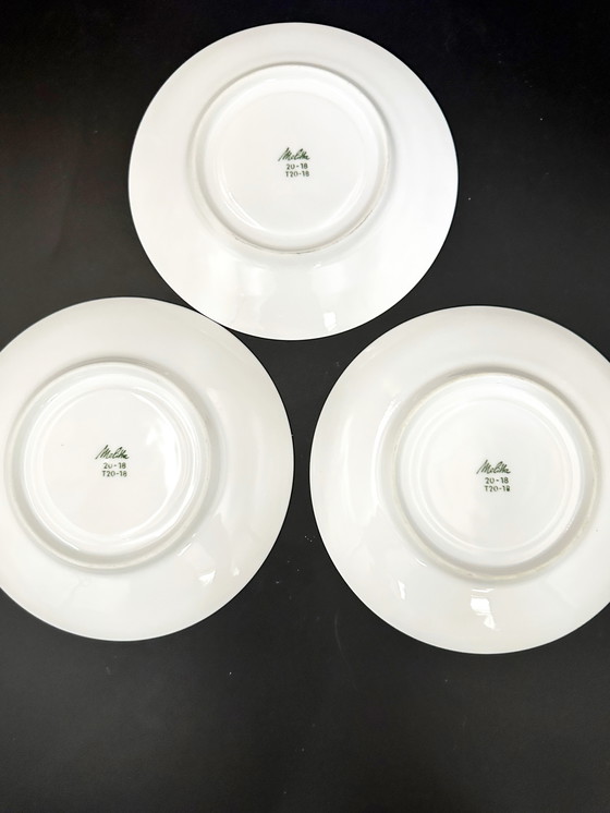 Image 1 of 3 x Kaffeetassen und Untertassen Melitta Hamburg 1970er Jahre