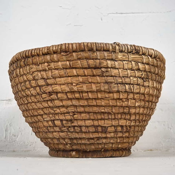Panier en osier ancien (c.1930) #4, Objets déco, Marron (photo 12 sur 13)