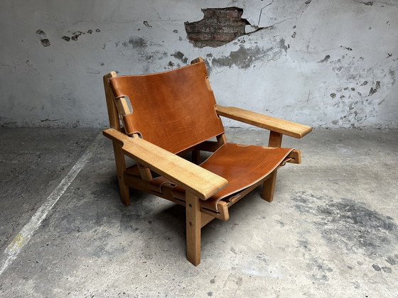 Image 1 of Kurt Østervig Hunting chair Deens design fauteuil eik leder