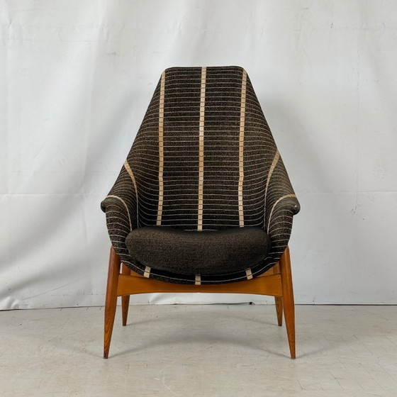 Image 1 of Pair of Julia Gaubek High-Back Armchairs, 1960s
