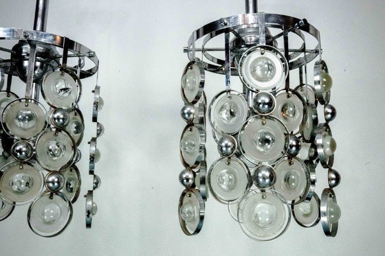 Image 1 of Pair of Pendant Lights by Oscar Torlasco, Italy, 1970s