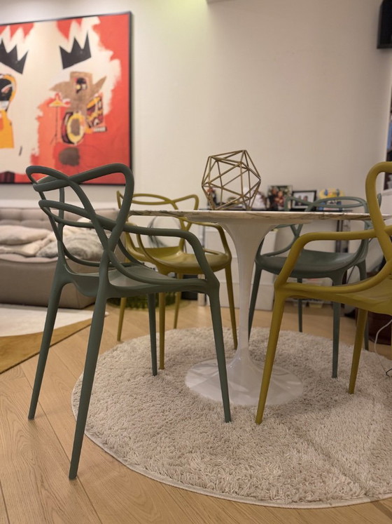4 x Sedie Kartell Masters (2 x Salvia, 2 x Senape) – Sedie da pranzo, Plastica (photo 7 of 9)