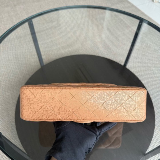 Image 1 of Chanel Classic Flap Medium - 25cm Quilted Caviar Gold Silver Hardware Series 14