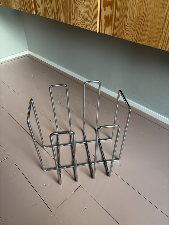 Image 1 of Vintage Blomus Wires Magazine Rack