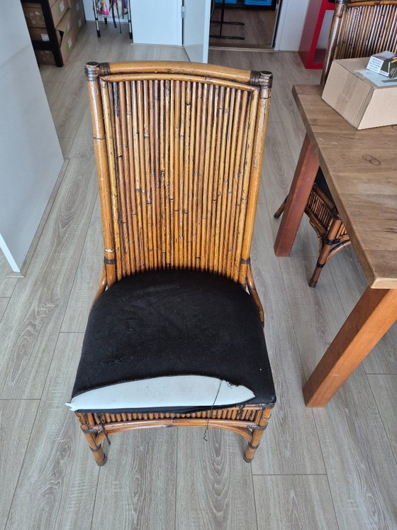 Image 1 of Vintage Bamboe Dining Chairs