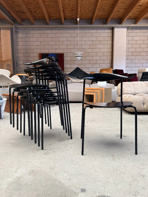 Sedia Carl Hansen & Søn CH88 T di Hans J. Wegner (set di 4) – eetkamerstoelen, Metal, Wood