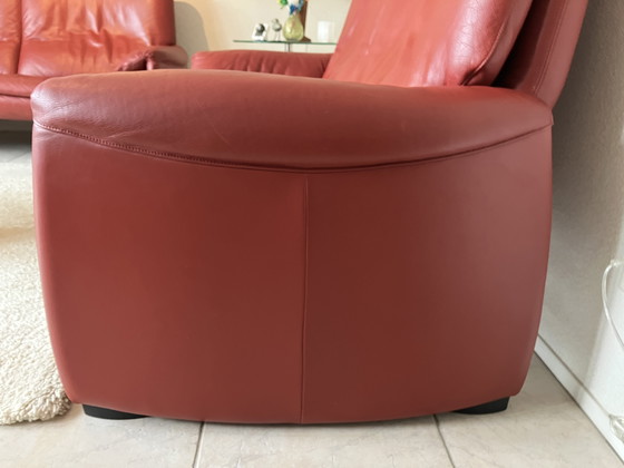 Image 1 of Set van twee Leolux banken: een tweezitsbank en 2,5 zitsbank