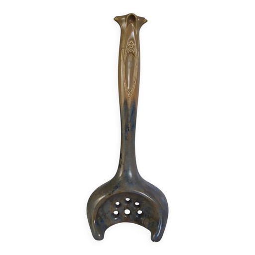 Art Nouveau vase in flamed glazed stoneware — Pierrefonds