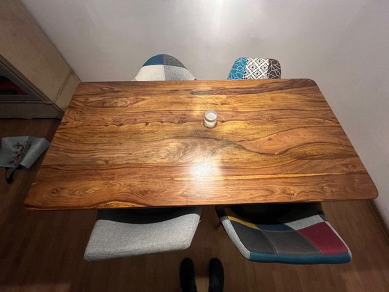 Image 1 of Hochwertiger Eichen Esstisch mit Hairpin Legs massiv